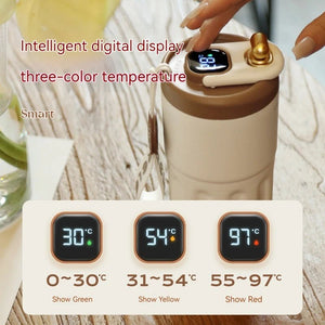 450ML Stainless Steel Thermo Water Bottle | LED Temperature Display Mug - ORYMERE