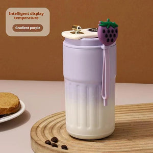 450ML Stainless Steel Thermo Water Bottle | LED Temperature Display Mug - ORYMERE