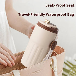 450ML Stainless Steel Thermo Water Bottle | LED Temperature Display Mug - ORYMERE