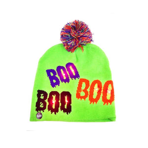 LED Knitted Christmas Beanie Hat | Light-Up Holiday Warm Cap - ORYMERE