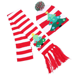 LED Knitted Christmas Beanie Hat | Light-Up Holiday Warm Cap - ORYMERE