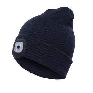 LED Lighted Beanie Hat | Unisex Winter Headlamp Cap for Running - ORYMERE