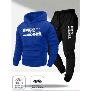 Men's Pullover Hooded Sportswear & Jogger Set – Autumn Winter Casual Tracksuit - ORYMERE