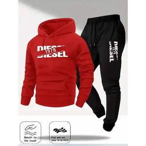 Men's Pullover Hooded Sportswear & Jogger Set – Autumn Winter Casual Tracksuit - ORYMERE