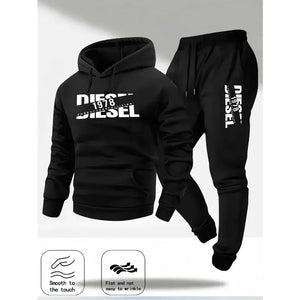 Men's Pullover Hooded Sportswear & Jogger Set – Autumn Winter Casual Tracksuit - ORYMERE