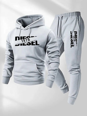 Men's Pullover Hooded Sportswear & Jogger Set – Autumn Winter Casual Tracksuit - ORYMERE