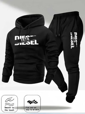 Men's Pullover Hooded Sportswear & Jogger Set – Autumn Winter Casual Tracksuit - ORYMERE