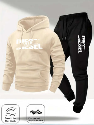 Men's Pullover Hooded Sportswear & Jogger Set – Autumn Winter Casual Tracksuit - ORYMERE