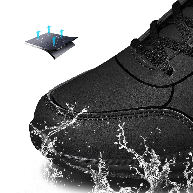 Men’s Waterproof Running Shoes – Lightweight Lace-Up Walking Sneakers with EVA Sole - ORYMERE