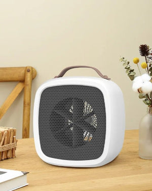 Portable 500W PTC Ceramic Mini Heater | Quiet Desk Space Warmer - ORYMERE