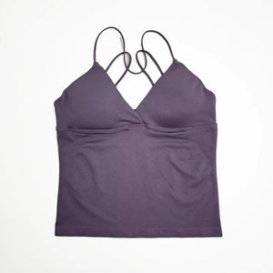 Seamless Twist Front Longline Yoga Top | Women's Gym Workout Vest - ORYMERE