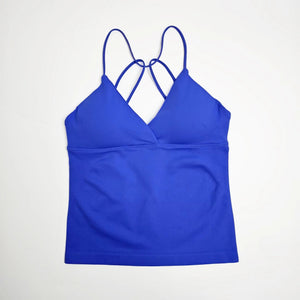 Seamless Twist Front Longline Yoga Top | Women's Gym Workout Vest - ORYMERE
