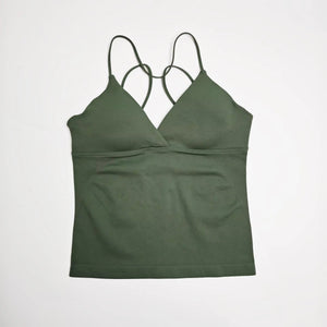 Seamless Twist Front Longline Yoga Top | Women's Gym Workout Vest - ORYMERE
