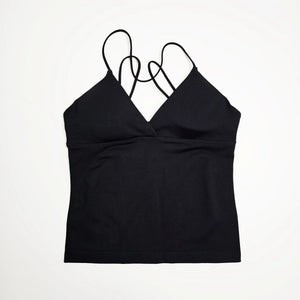 Seamless Twist Front Longline Yoga Top | Women's Gym Workout Vest - ORYMERE