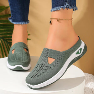 Women’s Canvas Summer Slippers – Breathable Slip-On Indoor Outdoor Casual Shoes - ORYMERE