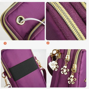 Women's Crossbody Mobile Phone Bag | 3-Layer Wallet & Neck Pouch - ORYMERE