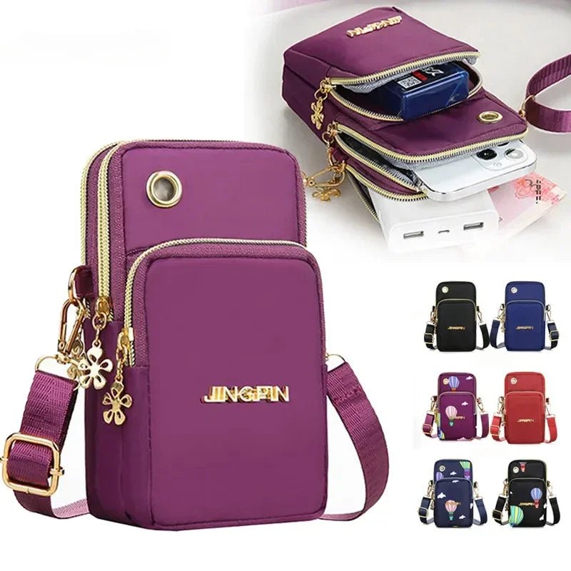 Women's Crossbody Mobile Phone Bag | 3-Layer Wallet & Neck Pouch - ORYMERE
