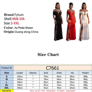 Women’s Strapless Maxi Dress – Off Shoulder Side Slit Evening Gown for Summer Events - ORYMERE