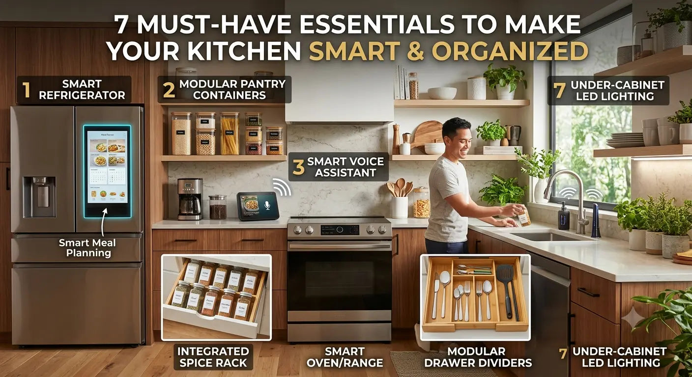 7 Must-Have Essentials to Make Your Kitchen Smart &amp; Organized