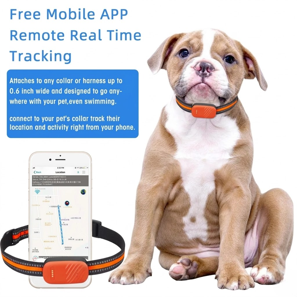 4G Smart Pet GPS Tracker with Real-Time Location & Safety Alerts