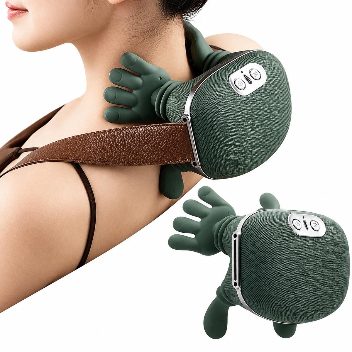 Ergonomic Neck & Shoulder Massager – Hand Grip Design for Relaxation