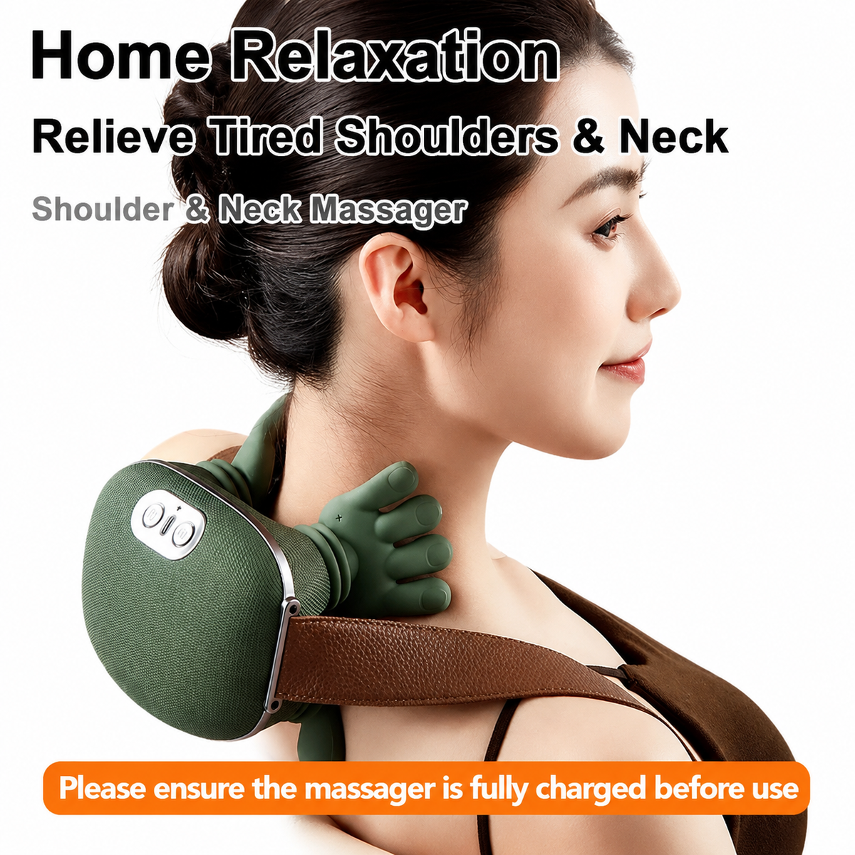 Ergonomic Neck & Shoulder Massager – Hand Grip Design for Relaxation