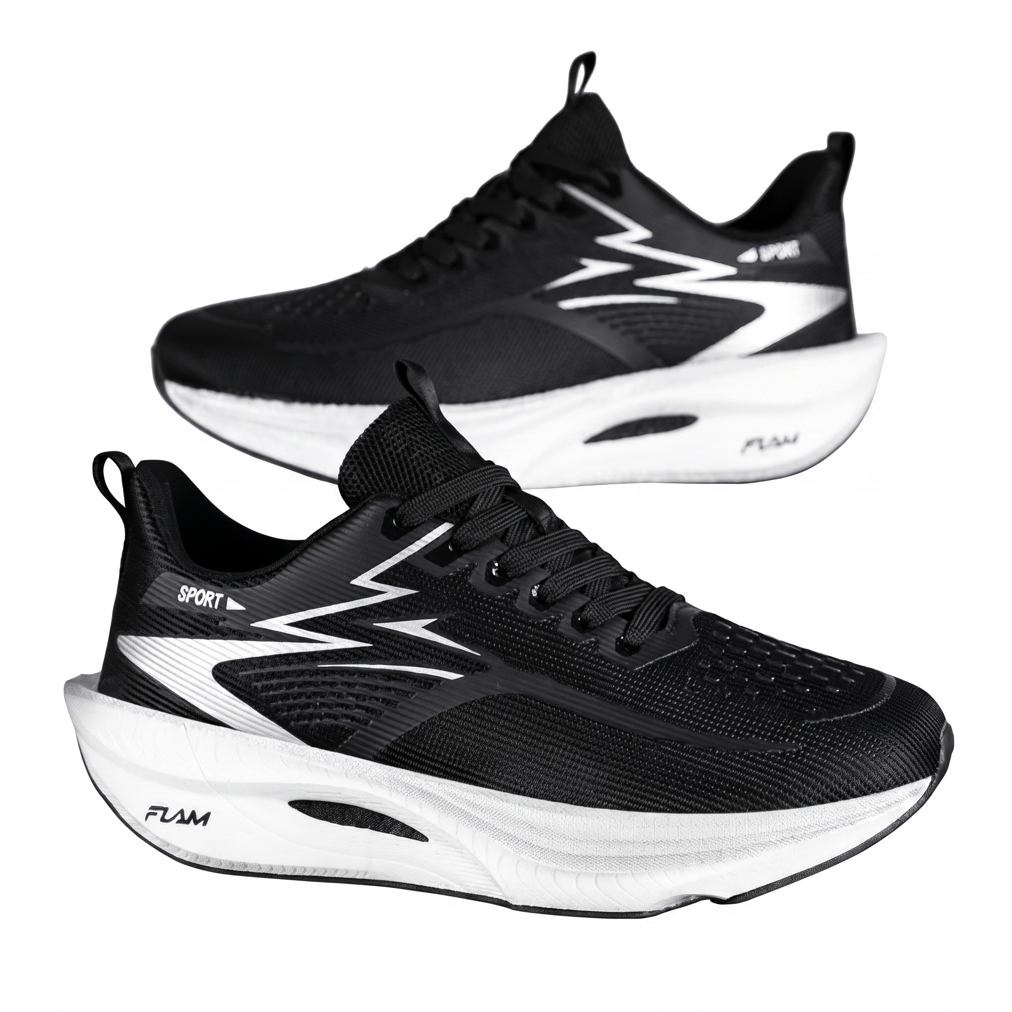 Men’s Breathable Mesh Running Shoes – Lightweight Lace-Up Sport Sneakers