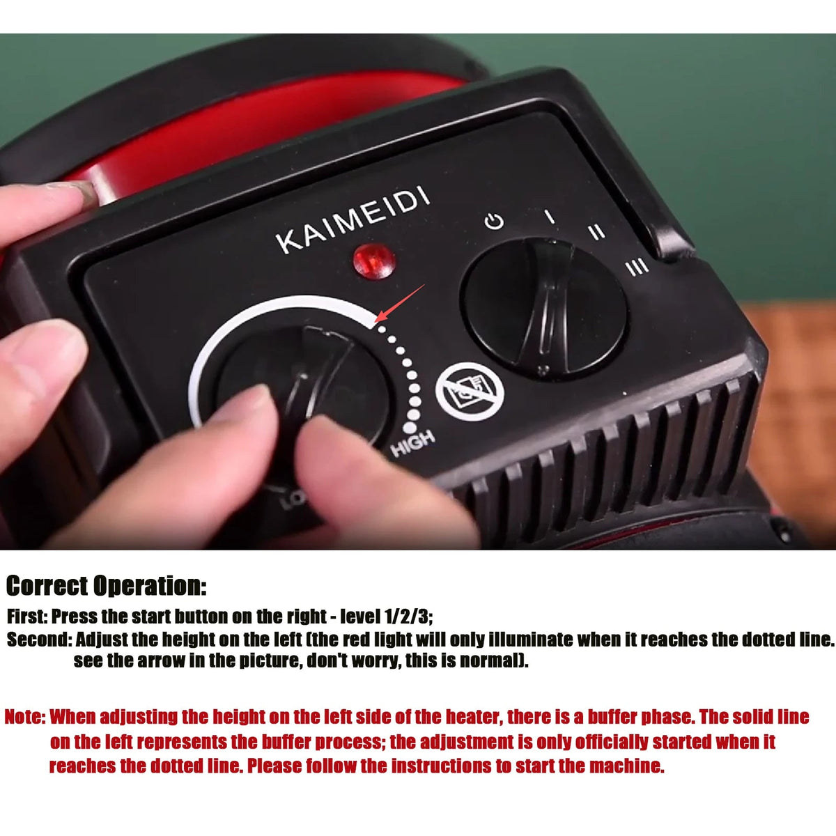 3000W Portable Electric Space Heater with Fan Adjustable Thermostat 2 Heat Settings&Fan Mode&Tip-Over Protection 1.5kw/2kw/3kw - ORYMERE