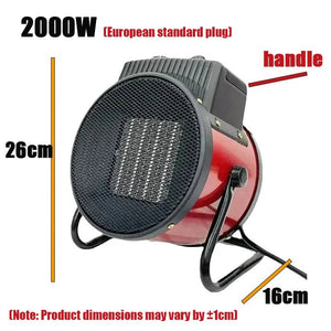 3000W Portable Electric Space Heater with Fan Adjustable Thermostat 2 Heat Settings&Fan Mode&Tip-Over Protection 1.5kw/2kw/3kw - ORYMERE