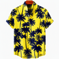 Men’s Tropical Short-Sleeve Shirt – Vibrant Casual Button-Up for Summer
