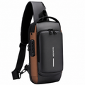 top Smart Sling Backpack with USB Port & Lock Security