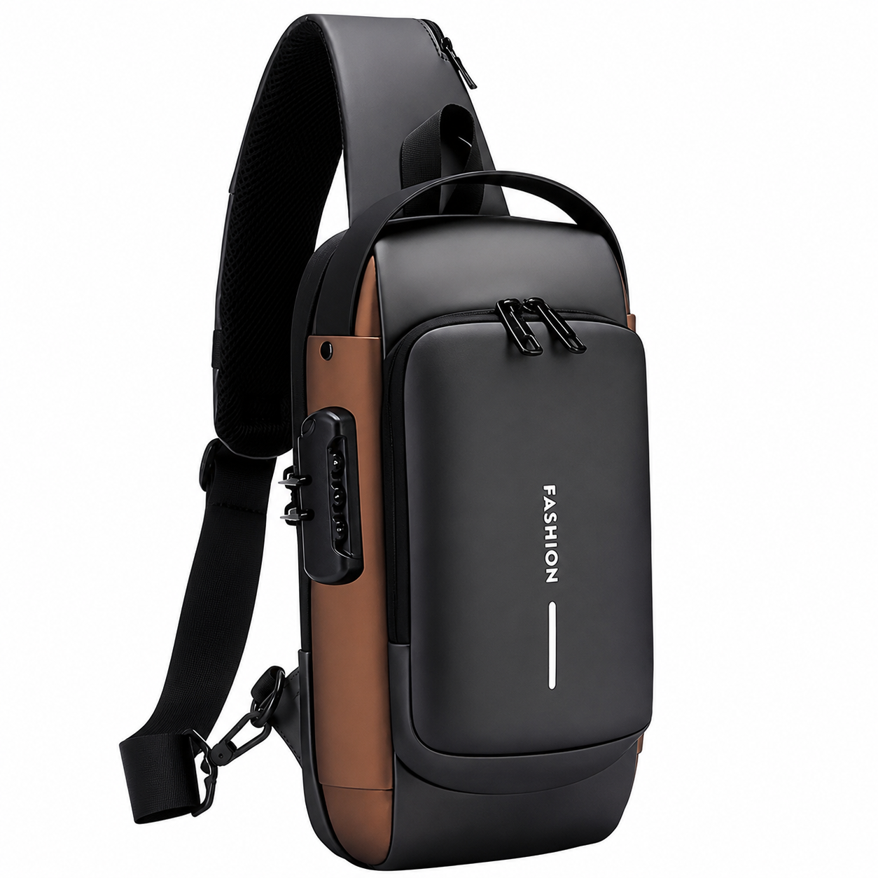 top Smart Sling Backpack with USB Port & Lock Security