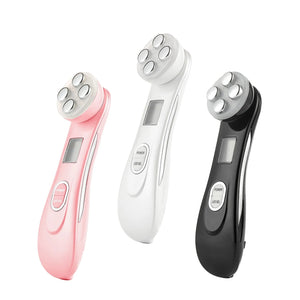 5-in-1 RF EMS LED Facial Beauty Device – Radio Frequency Face Massager for At-Home Skincare - ORYMERE