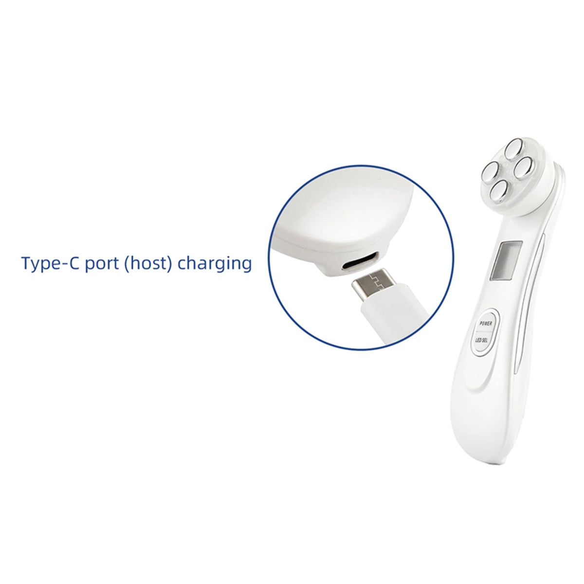 5-in-1 RF EMS LED Facial Beauty Device – Radio Frequency Face Massager for At-Home Skincare - ORYMERE