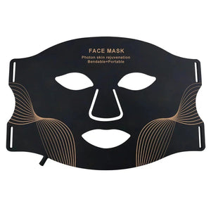 7 Color LED Face & Neck Mask – Flexible Silicone Red Light Skincare Beauty Device - ORYMERE