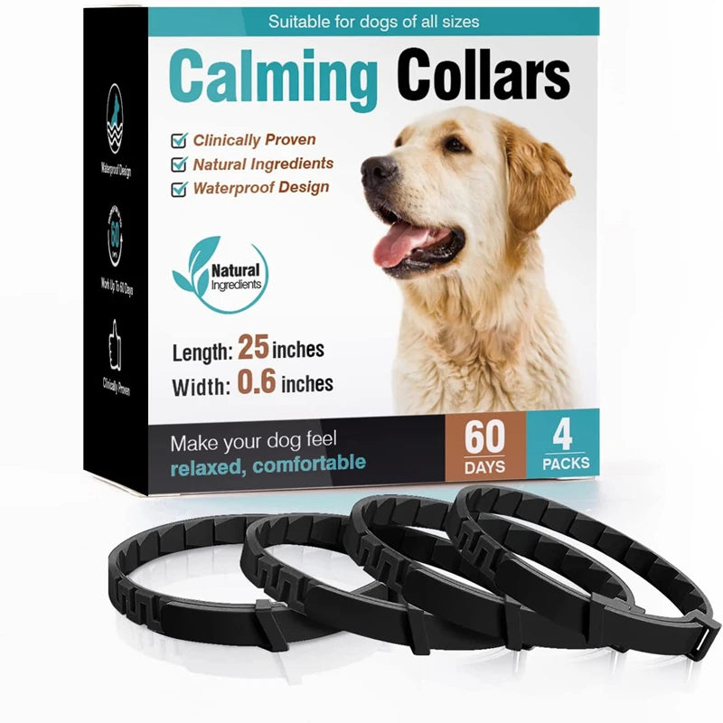Calming Pheromone Collar Pack for Dogs & Cats with Anxiety Relief