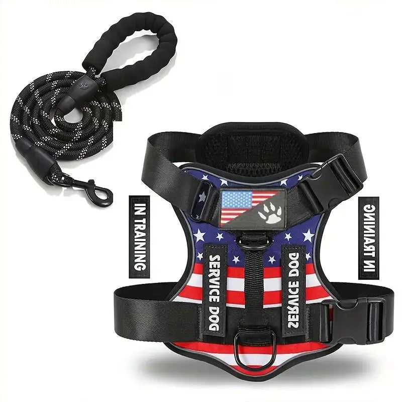 Escape-Proof No-Pull Dog Harness & Reflective Leash Set for Dogs