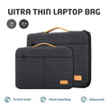 Protective Laptop Sleeve Case for 13.3-14.2 15-15.6 Inch New MacBook Pro M3 Max M2 M1 Slim Carrying Laptop Bag Men Women