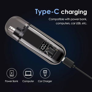 Electric Nose Hair Trimmer & Ear Groomer | Rechargeable Portable Clipper - ORYMERE