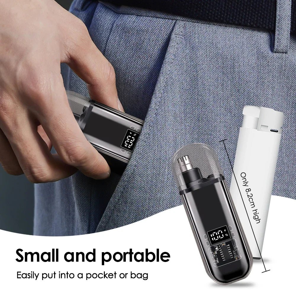 Electric Nose Hair Trimmer & Ear Groomer | Rechargeable Portable Clipper - ORYMERE