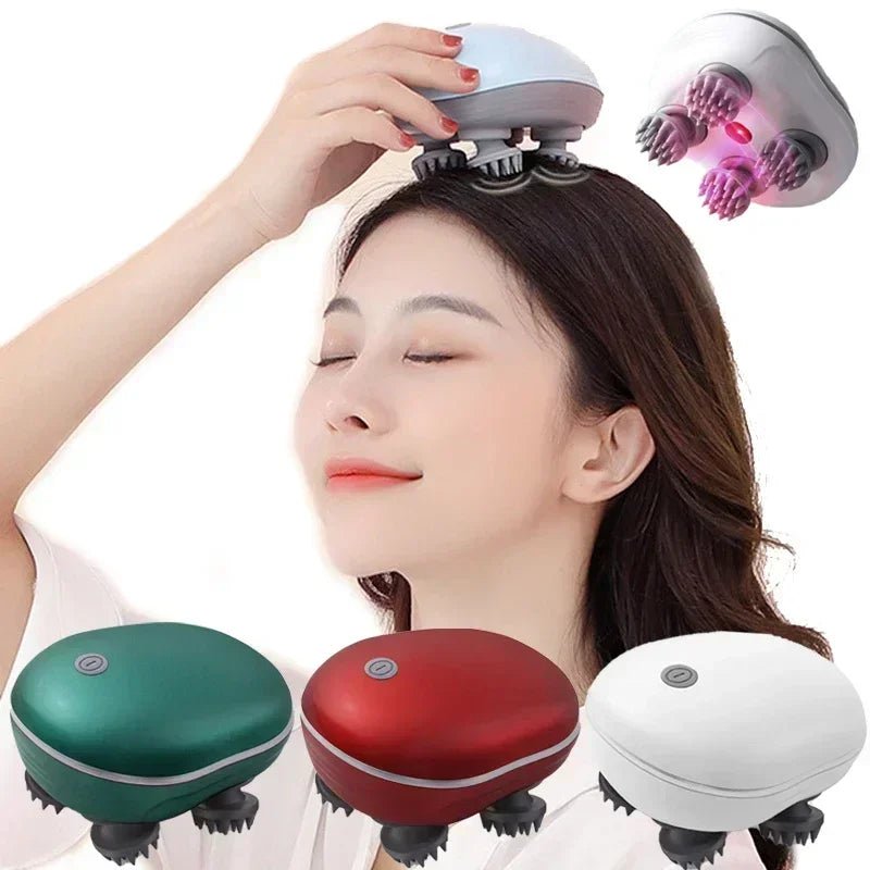 Electric Scalp Head Massager – Red Light Relaxation & Head Massage Tool - ORYMERE