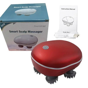 Electric Scalp Head Massager – Red Light Relaxation & Head Massage Tool - ORYMERE
