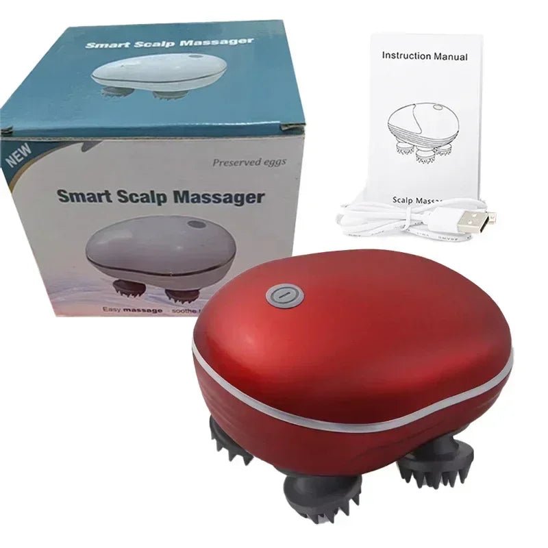 Electric Scalp Head Massager – Red Light Relaxation & Head Massage Tool - ORYMERE