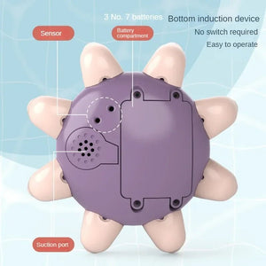 Electric Whale Spray Water Bath Toy | LED Light & Music Bathtub Toy - ORYMERE