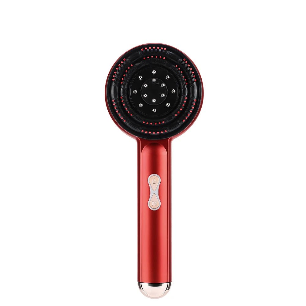 EMS Scalp Massager & Red Light Hair Comb – 3 Speed Electric Scalp Brush with Oil Applicator - ORYMERE