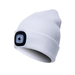 LED Lighted Beanie Hat | Unisex Winter Headlamp Cap for Running - ORYMERE