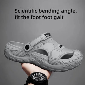 Men’s EVA Summer Sandals – Thick Soft Sole Water-Resistant Beach & Outdoor Shoes - ORYMERE