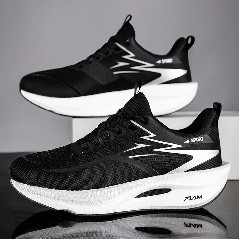Men’s Lightweight Running Shoes – Breathable Air Mesh Athletic Sneakers with Cushioned EVA Insole - ORYMERE