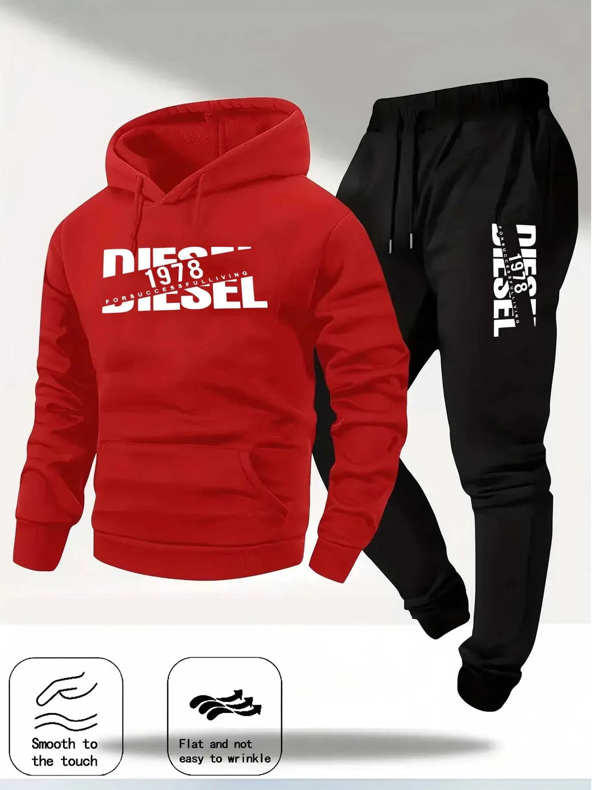 Men's Pullover Hooded Sportswear & Jogger Set – Autumn Winter Casual Tracksuit - ORYMERE