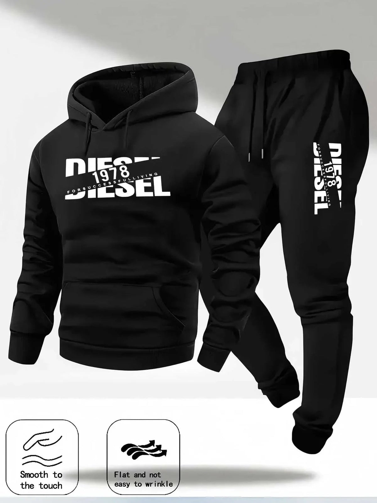Men's Pullover Hooded Sportswear & Jogger Set – Autumn Winter Casual Tracksuit - ORYMERE